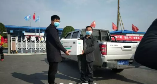 教體新區熱心捐贈口罩，萬焱建設定不負工期！